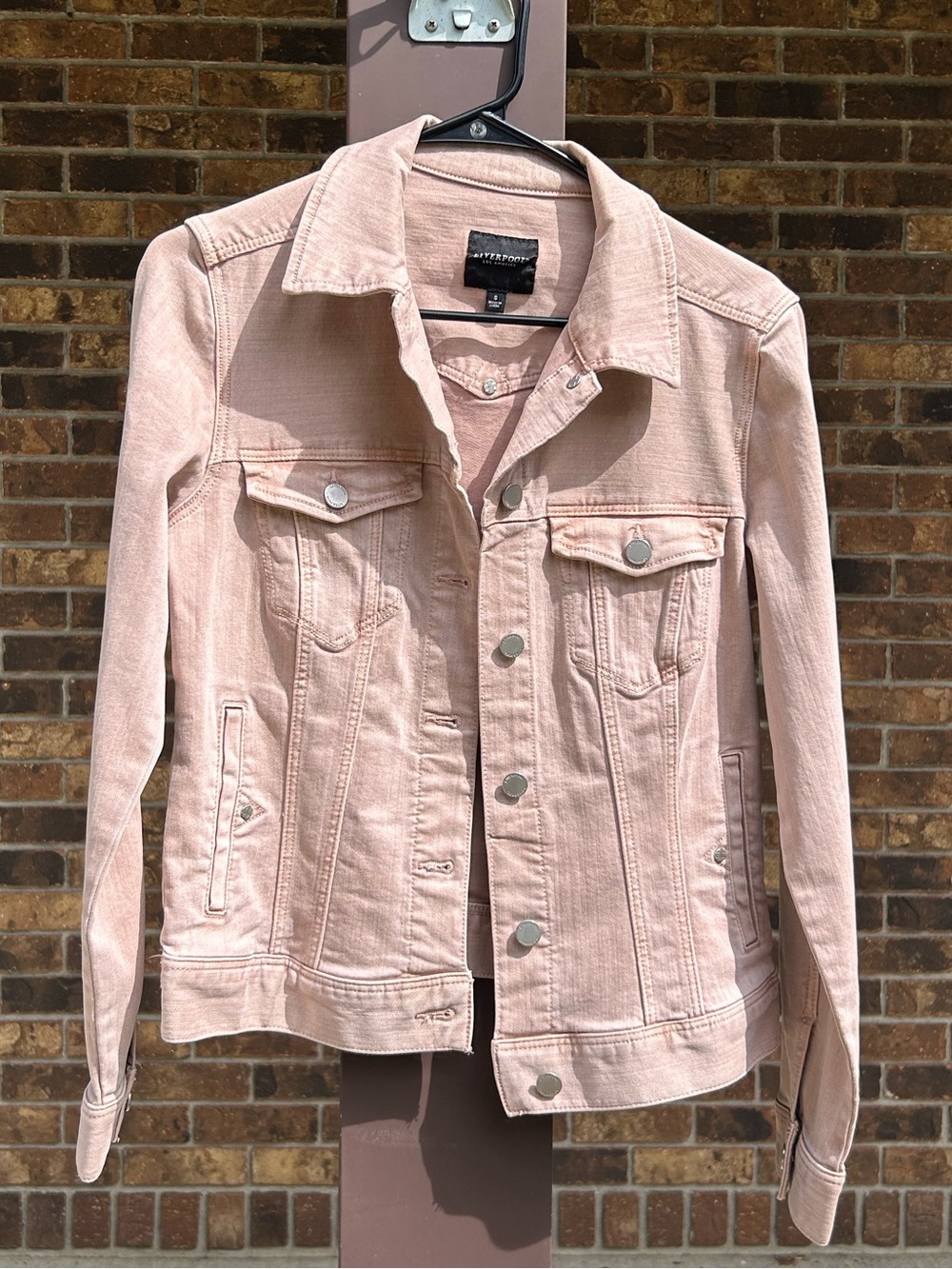 Liverpool Los Angeles Blush Pink Denim Jacket Size S